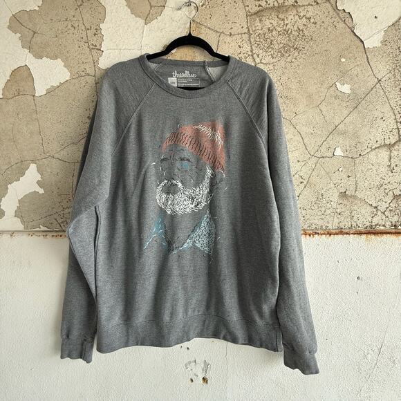 Threadless Other - Threadless Bill Murray Sweatshirt Steve Zissou Gray Crewneck Life Aquatic 2XL